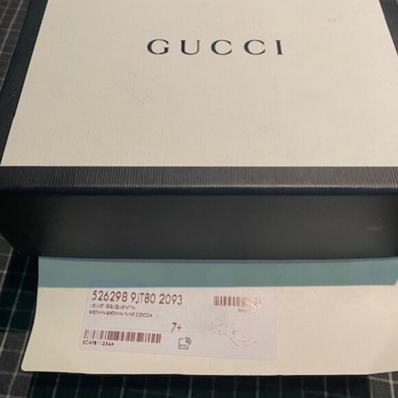 Gucci Quentin Brown Velvet GG Horsebit Loafers Size 7.5 - Picture 7 of 7